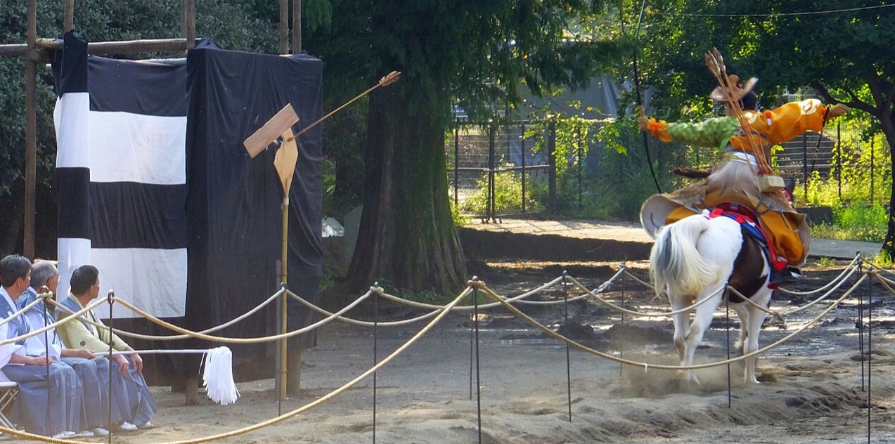 神事高田馬場流鏑馬(戸山公園開催時のもの)